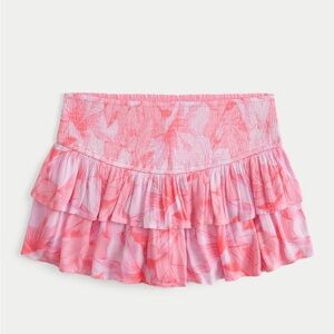 New Hollister Smoked Tiers Mini Skort